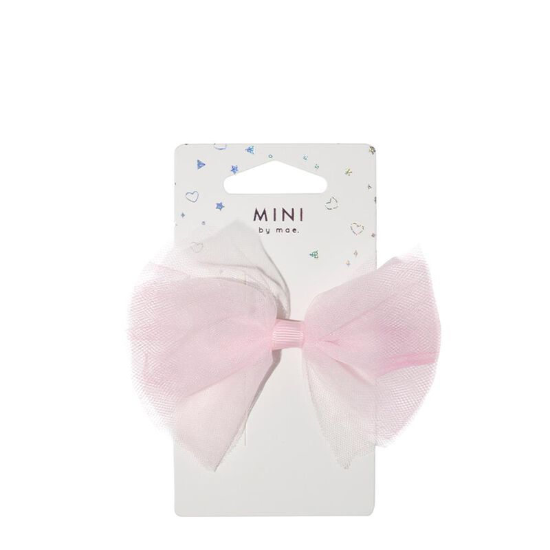 Mae Alligator Clip Tulle Dusky Pink image number 0